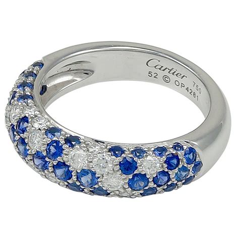 ring cartier diamond - cartier sapphire and diamond ring.